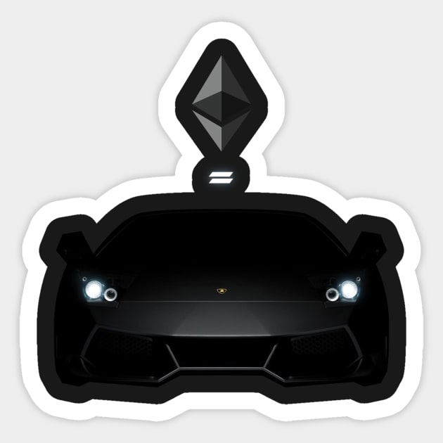 Ethereum Lambo Sticker by mangobanana